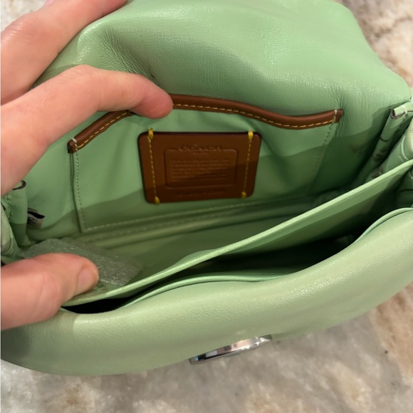 Rare color Coach pillow Tabby 18 pale pistachio - Picture 3 of 7